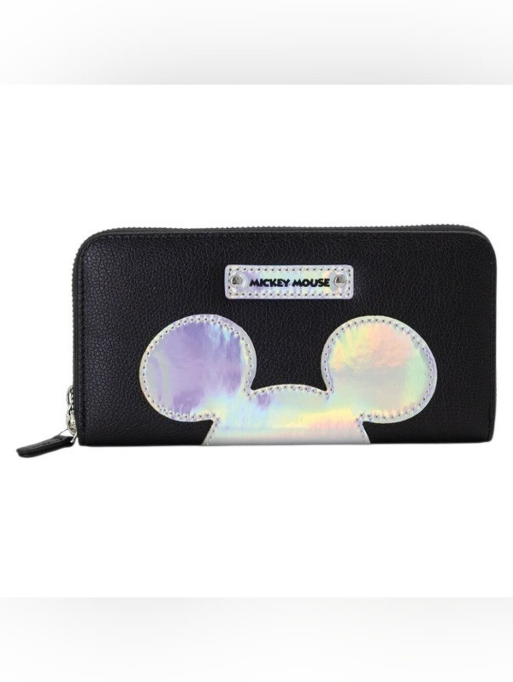 Disney Black and Holographic Mickey Mouse Wristlet Wallet